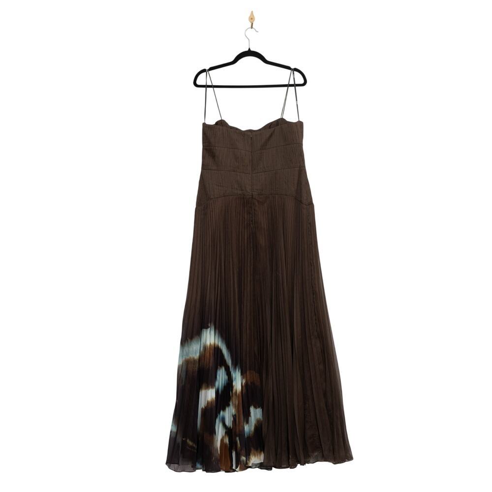 AMUR Sue Pleated Gown Wedding Guest Size 12 - Picture 5 of 10